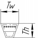 Приводной клиновой ремень AX35 [Carlisle]