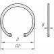 235150 подходит для Claas - Кольцо внешнее стопорное 10 мм