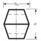 Ремінь двосторонній шестигранний 653380.0 Claas, 25x22 (PIX)