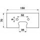 Скребок резиновый 06240454-M транспортера комбайна Deutz-Fahr