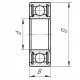 JD9268 - CL215130.0 - NH 210086 - Подшипник шариковый - [FAG]