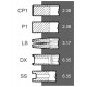 Поршневі кільця 745823M91 Massey Ferguson двигуна Perkins, (5 кілець), [Bepco]
