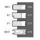 Поршневі кільця 3059262R92 Case, (4 кільця) [Bepco]