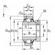 JD9201 John Deere - Закріплюваний вставний кульковий підшипник [Timken]