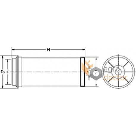 Фільтр повітряний AL67195 John Deere [Bepco]