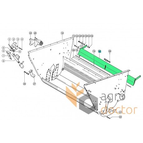 Кришка подрібнювача соломи 784963 Claas