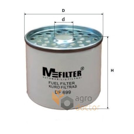 Фильтр топливный (вставка) DF 699 [M-Filter]