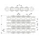 Трехрядная роликовая цепь 10B-3 [SKF]