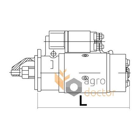 Стартер двигуна (12V/3KW/ Z10) 2873A031 Perkins [Bepco]