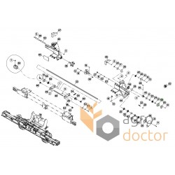 Пластина N01652A0 - корпус кріплення муфти сівалки, підходить для KUHN