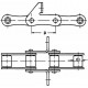 Приводная роликовая цепь колосового элеватора комбайна CLAAS - 162 звена, 40 скребков, d6.9мм