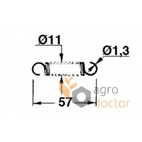 Пружина 57мм