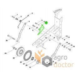 Кронштейн AC858615 - регулювання прикотуючого коліщатка сівалки, підходить для сівалки Kverneland