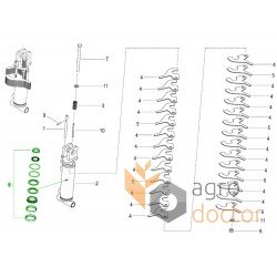 Ремкомплект AC487995 - гідроциліндра сівалки, підходить для Kverneland