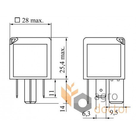 Реле  AL207376 John Deere [Bosch]