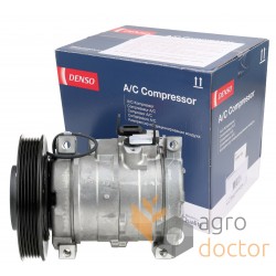 Компресор кондиціонера ACV0059750 підходить для Agco 12В - DCP99526 (10S17C) [Denso]
