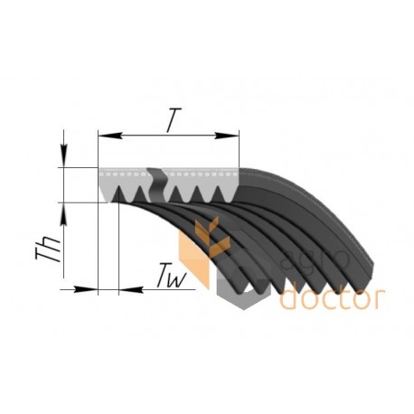 Поліклиновий ремінь 10PK 1475 01183376 Deutz [Dayco ]