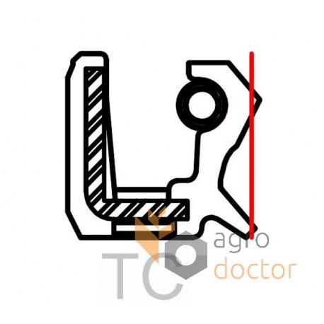 Сальник 70х100х10 TC