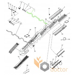 Вал соломотряса - D28485114 подходит для Massey Ferguson - задний [Agco Parts]