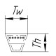 SPC-2360 Lw [Bando] Узкопрофильный вентиляторный ремень / SPC2360 Ld