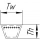 B-2307 | B89 [Bando] Ремень приводной клиновой B2307 Lw/17х11-2260Li