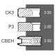 Поршневі кільця 04230683 Deutz Fahr  двигуна Deutz, (3 кільця), [Bepco]