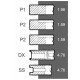 Поршневі кільця 745902М91 Massey Ferguson двигуна Perkins, (5 кілець), [Bepco]