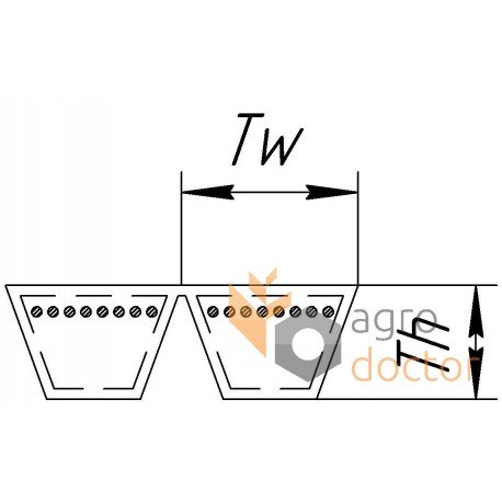 Ремінь багатоклиновий 2HB-2130 [Agrobelts]