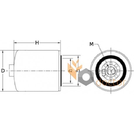 Фiльтр паливний Donaldson P 550588