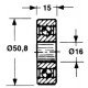 Ролик поршня прес-підбирача John Deere JD8646 AE14807 | 165484 New Holland