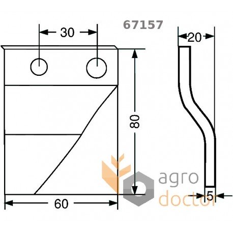 Набір ножів жатки 78866 Kemper