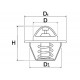 Двигун PERKINS Водяний насос (система охолодження) Термостат (99-0254) Bebco