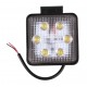 Фара додаткова LED 18 W (6x3W Epistar), 1300 Lm, квадратна