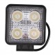 Фара додаткова LED 20 W (4x5W CREE), 2800 Lm, квадратна