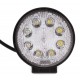 Фара дополнительная LED 24 W (3x8W Epistar), 1800 Lm, круглая