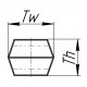Ремень двусторонний шестигранный 17x13