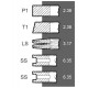 Комплект поршневых колец 91.49 двигателя  PERKINS