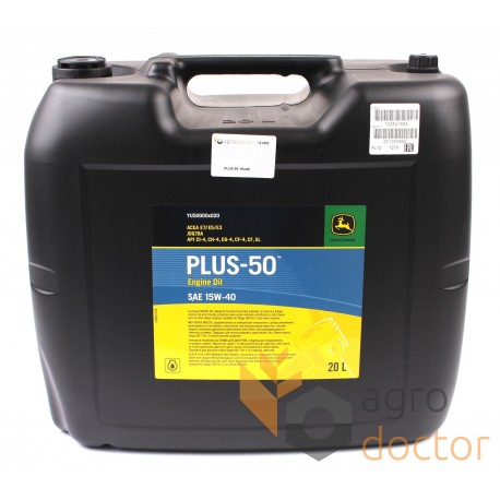 Олива двигуна John Deere PLUS-50 SAE 15W40, 20л