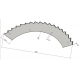 Нож жатки - 498878 Claas (Правый) [MWS]